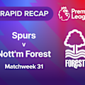  Watch the goals and big moments from Nottingham Forest's visit to Tottenham Hotspur Stadium to face Spurs in Premier League Matchweek 31 action.