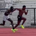 Teen Australian sprint phenom Gout Gout trains with American megastar Noah Lyles, the reigning Olympic 100m gold medallist, in the United States.
