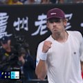 Alex de Minaur moves through to the Australian Open quarter finals after a straight-sets victory against Alexander Bublik.