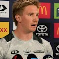 Cowboys captain Tom Dearden speaks to media and denies rumours he is looking to leave the club.