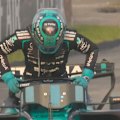 George Russell lets out a loud sigh at the Malaysia GP after retiring.