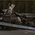 A man has died after carjacking a Mustang and crashing into another car in Melbourne’s east.