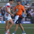 Warriors playmaker Luke Metcalf pulls his left hamstring.