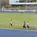 Daniel Williams, 18 at the time, edges out former Australian champion Luke Boyes in the men's 800 metres at the 2026 Adelaide Invitational.