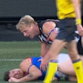 Brody Mihocek has suffered a head injury in an ugly tackle.