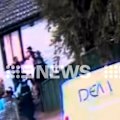 9News has obtained exclusive vision of the moment a neighbourhood dispute in Sydney's west descended into a violent brawl yesterday afternoon.