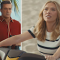 Jon Hamm, Bowen Yang and Scarlett Johansson all star in 'cracking' Ritz Super Bowl advert.