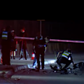 A motorcyclist had died after colliding with a car on a road in Melbourne’s east.