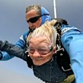 Mina Liddell decided to celebrate her milestone 90th birthday by skydiving.