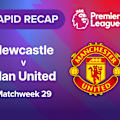  Watch the goals and big moments from Manchester United's visit to St. James' Park to face Newcastle United in Premier League Matchweek 29 action.