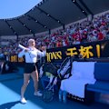 Kazak player Yulia Putintseva dances in front of booing Turkish fans after beating qualifier Zeynep Sonmez on KIA Arena.