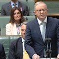 Prime Minister Anthony Albanese has addressed federal parliament after a man was charged with committing a terrorist act at an Invasion Day rally in Perth.