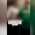 A man was filmed arguing with airline staff before the flight was diverted.