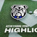 The Canterbury-Bankstown Bulldogs take on the South Sydney Rabbitohs in Round 24 of the 2026 NRL Premiership at Accor Stadium, Sydney.