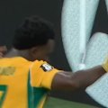 Socceroos young gun Nestory Irankunda explains why he paid tribute to Tim Cahill with his epic World Cup goal.