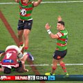 Selwyn Cobbo is placed on report for a dangerous tackle in the Dolphins' clash with the Rabbitohs.