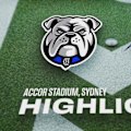 Catch all of the tries, bone-crunching hits and every other electrifying highlight moment from the Bulldogs' Friday night clash with the Storm at Accor Stadium.