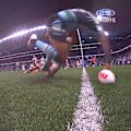 Sione Katoa found himself with a massive overlap and he scored in the corner to put the Sharks further in front against the Cowboys.