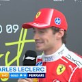 Ferrari's Charles Leclerc wins the British Grand Prix.