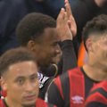 Eli Junior Kroupi finds the back of the net to give Bournemouth a 1-0 lead over Manchester City.