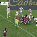 Lachlan Anderson scores in the corner after a brilliant offload by Harry McLaughlin-Phillips.