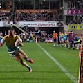 Phillip Sami finally gets the Gold Coast Titans on the board in the final stages of the game