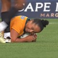 Nicole Ledington scores a cracker of a try on her Wallaroos debut against Fiji.