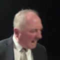 One Nation MP Barnaby Joyce took the time to yell at a dog during an on-screen ABC interview.