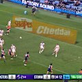 Siua Wong scores against the Storm on the back of a Daly Cherry-Evans kick.