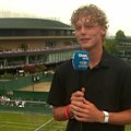Cruz Hewitt spoke to Stan Sport after advancing to the final at Wimbledon.