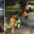 An 18th birthday party has turned into pandemonium after men in balaclavas descended on a family barbecue in Queensland.