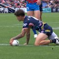 Jayden Campbell narrows the margin between the Titans and the Knights.