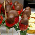 Chocolate strawberries at Jammy Cow cafe
