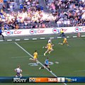 Eels winger Josh Addo-Carr bombs a certain try against the Tigers.
