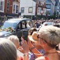 Thousands lined the streets to farewell singer Bonnie Tyler in Wales.