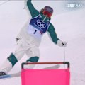 A devastating fall in the women's singles moguls super final ends Jakara Anthony's hopes of winning back-to-back Olympic Games gold medals in the event.