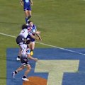 Bunty Afoa is given marching orders after an ugly late shot on Warriors star Charnze Nicoll-Klokstad.