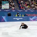 US star Ilia Malinin, the overwhelming favourite for the men’s figure skating title, fell twice to finish off the podium