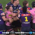 Panthers five-eighth Jack Cogger is sin binned for a high tackle.