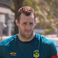 Australian captain Isaah Yeo speaks as the Kangaroos keep people guessing as to whether Reece Walsh or James Tedesco will play at fullback in the team's World Cup opener.
