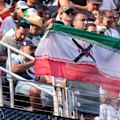 Iranian football fans outside SoFi Stadium ahead of the Iran and New Zealand match say they are anti-regime but pro-Iranian team.