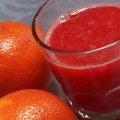 Blood orange juice.