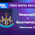 Catchup with Rapid Recap: Watch the goals and big moments from Bournemouth's visit to St. James' Park to face Newcastle United in Premier League Matchweek 33 action.