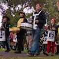 The fight to save more Adelaide parklands trees has seen action in the city.