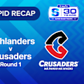 Witness the brutal intensity of a South Island derby as the Crusaders storm Forsyth Barr Stadium to ignite their title defense against the Highlanders. Every big hit is here.