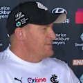Carlton coach Michael Voss reveals his thoughts on Sam Docherty's brutal assessment of the club.
