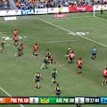 Ezra Mam scores after Lachlan Galvin carves a hole in the PNG defence with a superb short ball.