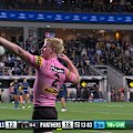 Tom Jenkins scores his 26th try of the season - the most of any Panthers player in a single season.