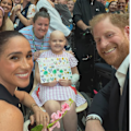 Four-year-old Lily, who's a patient at Melbourne's Royal Children's Hospital, on meeting Prince Harry and Meghan.