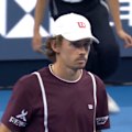 Alex de Minaur hands victory to Novak Djokovic after retiring during their final.